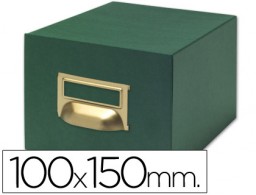 Fichero tela verde 500 fichas n.3 100x150 mm.